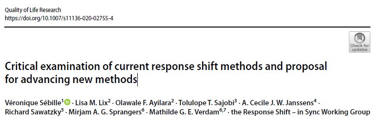Critical examination of current response shift methods and proposal for advancing new methods